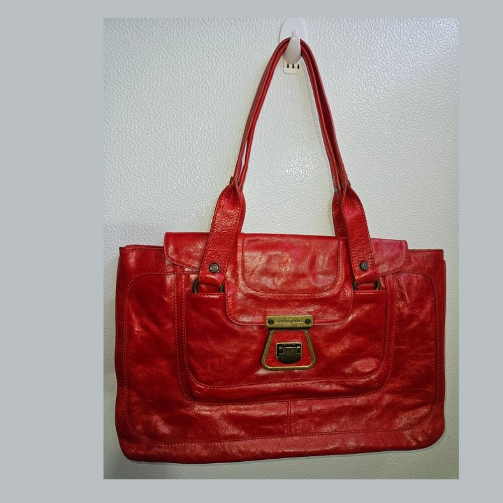 Ruby red/ designer/ Handbag/ new/ leather